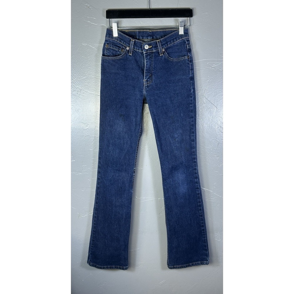 Levi's 517 bootcut jeans dark blue wash five-pocket Size Juniors 3 USA Y2K